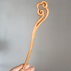 Cloud Деревянные палочки для волос, винтажные декоративные аксессуары для волос, облачный узор, 180 мм