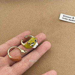 Лиса Наборы регулируемых манжет из мультяшного сплава, лиса, внутренний диаметр: 15~20 мм