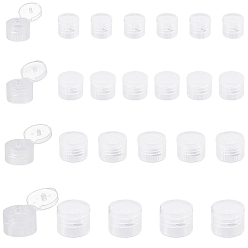 Прозрачный 32шт 4 стили пластиковые крышки для бутылок, крышки для бутылочек косметического лосьона, колонка, прозрачные, 20~30x18~25 мм, отверстие : 2.5~5 мм, внутренний диаметр: 18~27 мм, 8 шт / стиль