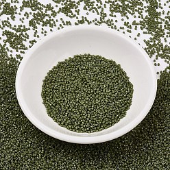 (DB2357) Дуракоат Окрашенная Непрозрачная Оливковая Краска Бусины miyuki delica, цилиндр, японский бисер, 11/0, (db 2357) непрозрачная оливковая краска duracoat, 1.3x1.6 мм, Отверстие: 0.8 мм, о 2000 шт / бутылка, 10 г / бутылка