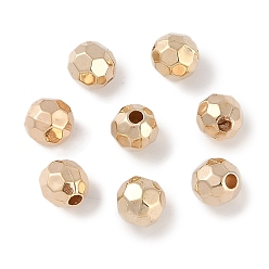 Пластиковый CCB пластиковые шарики, круглые, граненые, 5.5x5.5 мм, отверстие : 1.6 мм