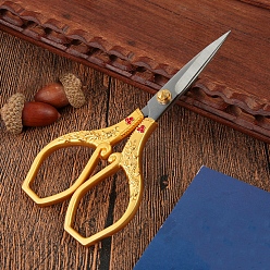 Золотой Ножницы из нержавеющей стали «дракон и феникс», ножницы для вышивания, швейные ножницы, золотые, 210x100x11.61 мм