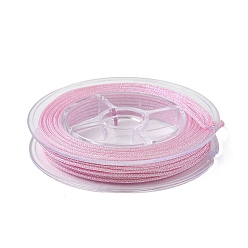 Лавандовый румянец Полиэфирный металлический шнур, с рыбьей нитью внутри, круглые, лавандовый румянец, 1 мм