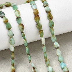 Халцедон Натуральный халцедон, слеза, граненые, 6x4x2.5 мм, отверстие : 0.6 мм, около 62~68 шт / нитка, 15.16~15.55'' (38.5~39.5 см)