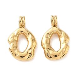 Настоящее золото 18K 304 подвески из нержавеющей стали, овальные, реальный 18 k позолоченный, 15.5x9.5x4 мм, отверстие : 2.5 мм