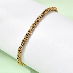 Настоящее золото 18K 304 Браслеты из нержавеющей стали в виде цепочек для женщин, ионное покрытие (ip), долговечный, реальный 18 k позолоченный, 6.50 дюйм (16.5 см), ширина 3мм