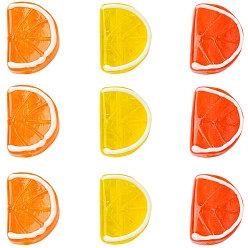 (52) Непрозрачная лаванда 12 шт 3 цвета бусины лэмпворк ручной работы, оранжевые, разноцветные, 18~18.5x13.5x7.5~9 мм, отверстие : 1.8 мм, 4 шт / цвет