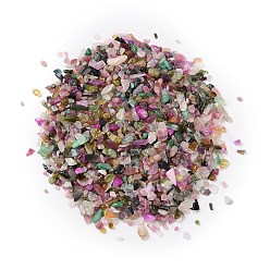 Турмалин Натуральные разноцветные бусины из турмалина, нет отверстий / незавершенного, 1~11x1~4x1~3.5 мм, Около 40000 шт / 100 г