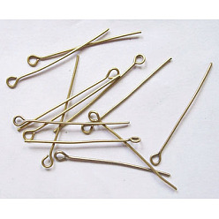 Античная Бронза Железный штифт, без кадмия, без никеля и без свинца, античная бронза, 32x0.7 мм, отверстие : 2 мм, Около 7600 шт / 1000 г