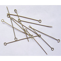 Античная Бронза Железный штифт, без кадмия, без никеля и без свинца, античная бронза, 42x0.7 мм, отверстие : 2 мм, Около 6200 шт / 1000 г